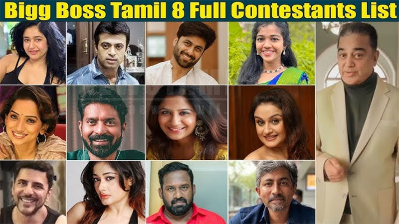 Bigg Boss Tamil Season 8 Contestants List